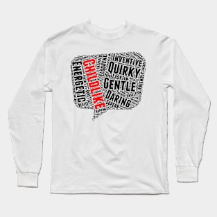 Positive Words, Positive Vibes, Quotes Long Sleeve T-Shirt